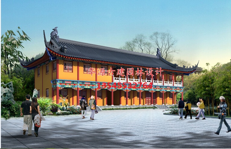 福建寺庙规划方案_华源古建园林工程设计