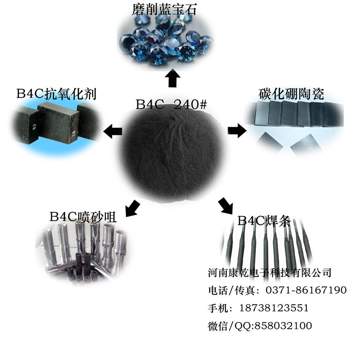 B4C  240#抗氧化剂河南康乾超硬材料有卖