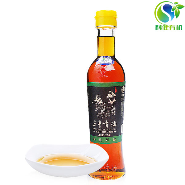科健有机食品-知名的三丰有机黑芝麻香油供应厂家，价格实惠的三丰