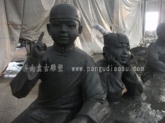 人物泥雕塑安装，泥雕塑设计，泥雕塑价格，质量好，形象逼真