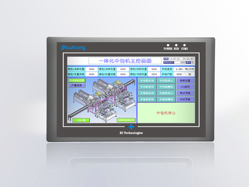 优控工业级4.3寸人机界面，支持modbus RTU通讯