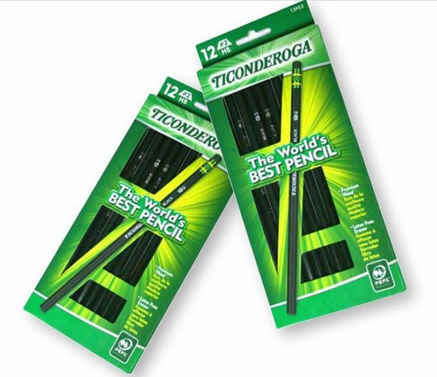 晋城美国Ticonderoga著名品牌_供应太原价格优惠的黄杆B皮头铅笔