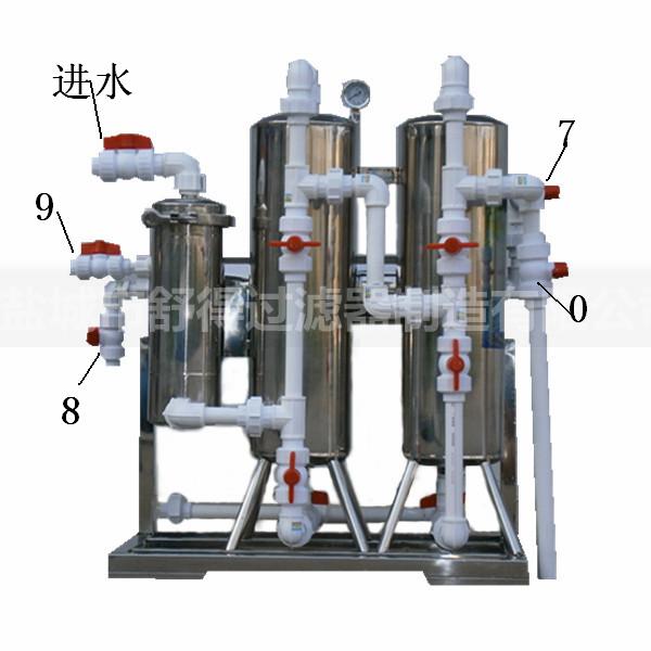 小型企业事业单位大型别墅等专用地下水河水净化过滤多功能组合设备
