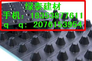 六盘水4公分地下室排水板$塑料黔南景观绿化排疏板$防穿刺