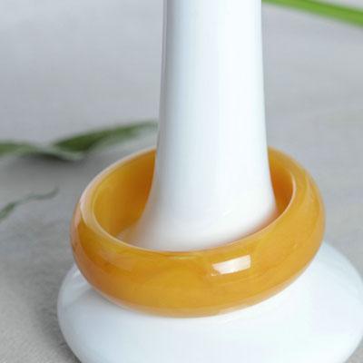 鸡油黄蜜蜡手镯世纪琥珀坊公司大理
