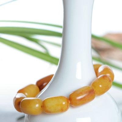 蜜蜡桶珠手串世纪琥珀坊公司介休