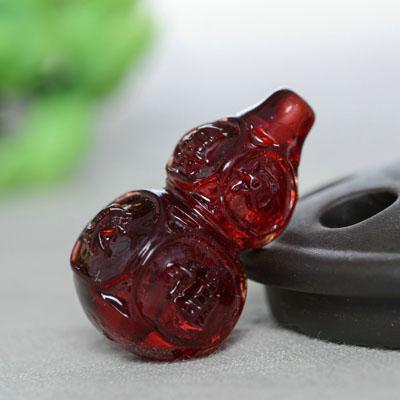 血珀葫芦配珠深圳世纪琥珀坊吉林