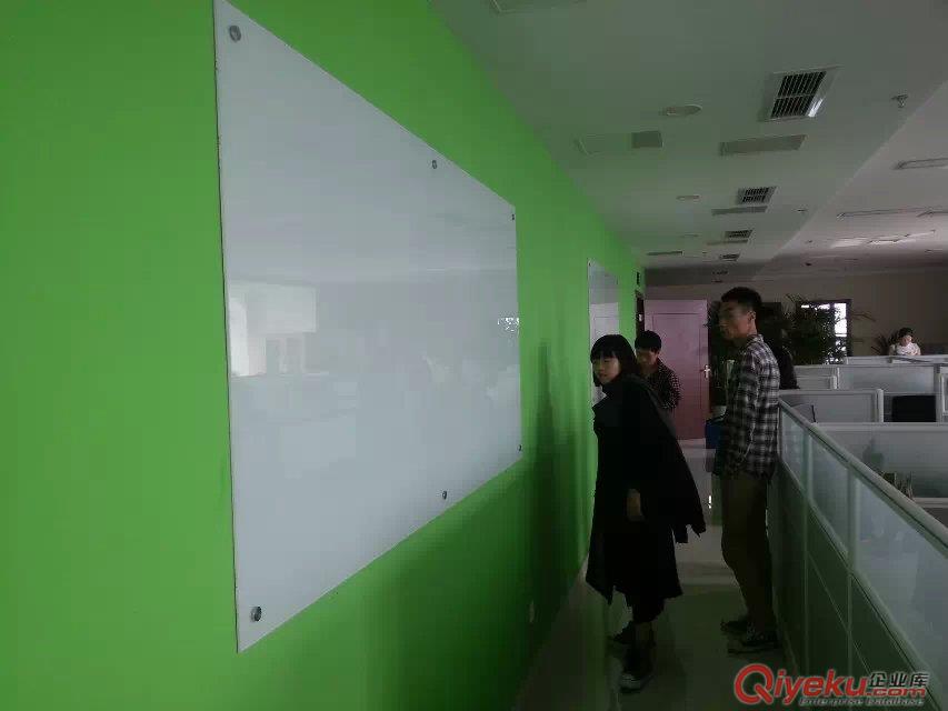 重慶培訓用磁性綠板玻璃白板廠家定做