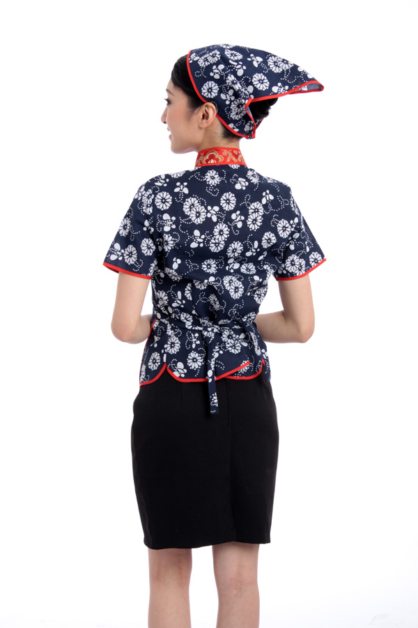 服務(wù)員工作服定制來龐哲服飾廠 酒店火鍋店酒吧餐廳服務(wù)員工作服