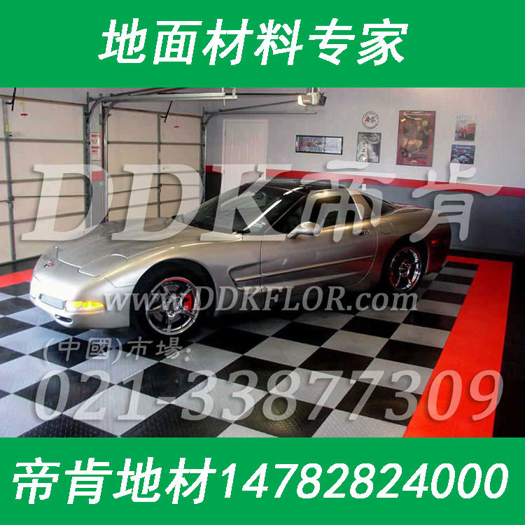 【拼裝車展地板】紅色鎖扣車展地板，組裝耐磨車展地板原始圖片3