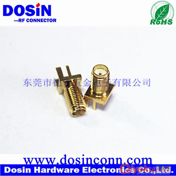 卡板平插式SMA射頻同軸連接器 無線WIFI模塊SMA母座原始圖片3