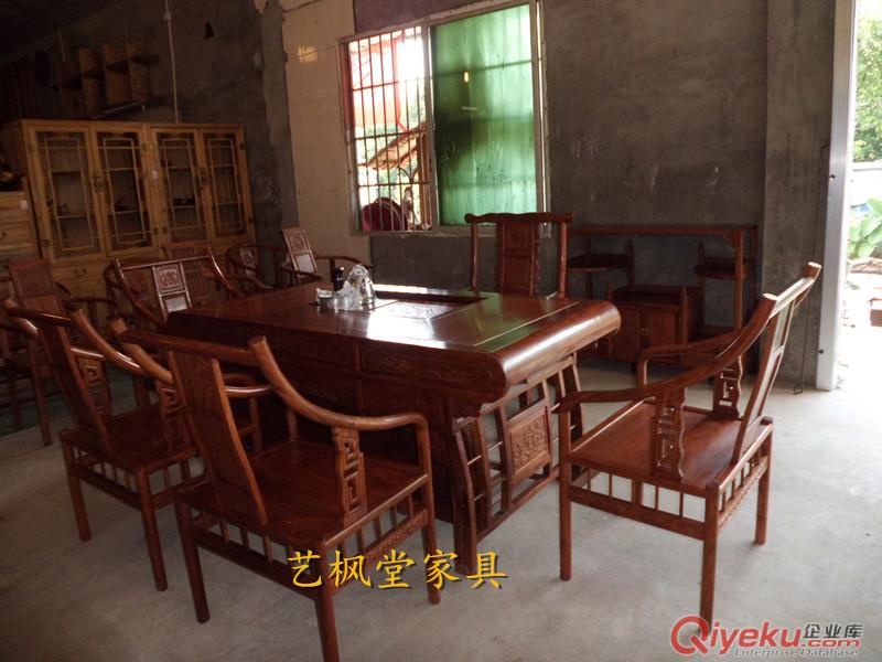 廠家直銷/實木家具/榫卯結(jié)構(gòu)家具/原生態(tài)家具/將軍茶臺YFTH0013
