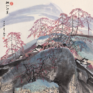  六魚圖 張立雄國畫 美化家居