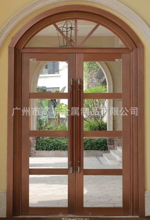 廣東酒店銅門、銅雕花門、銅鍛打門原始圖片2
