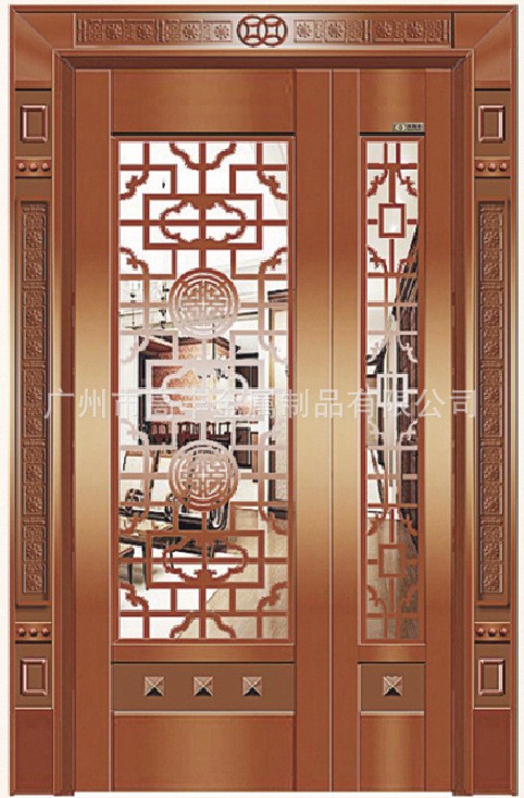   銅紗網(wǎng)門、廣州設(shè)計(jì)真銅門 ，高豐金屬制品原始圖片3