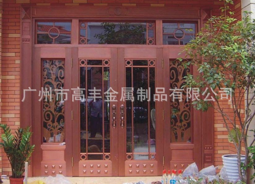   銅紗網門、廣州設計真銅門 ，高豐金屬制品