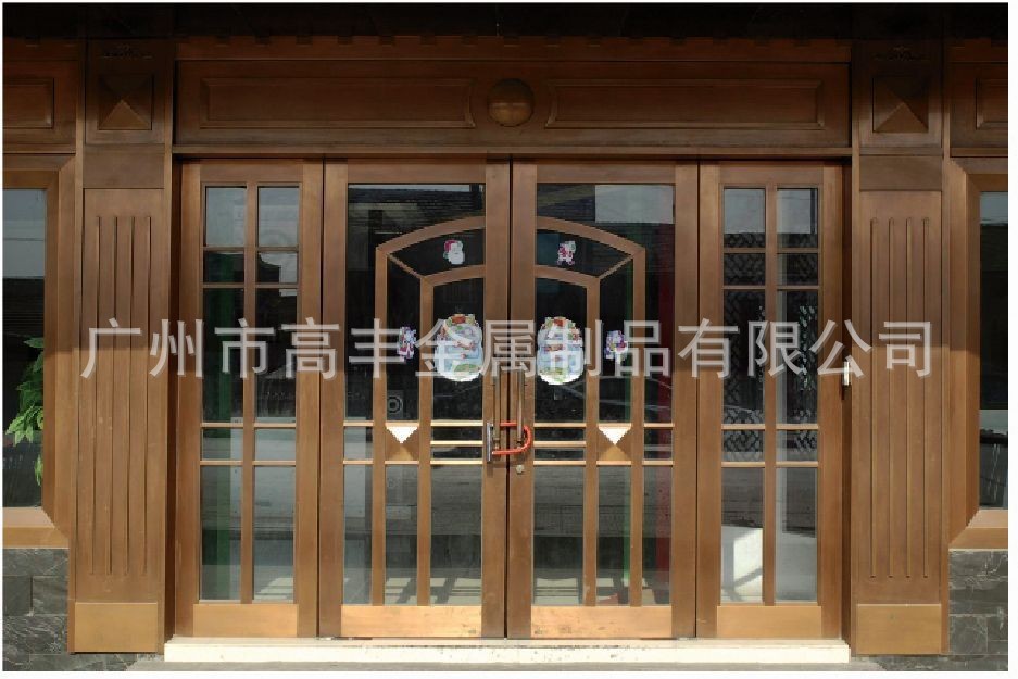 廣東酒店銅門、銅雕花門、銅鍛打門