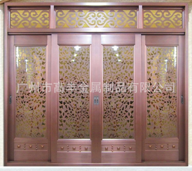 廣東酒店銅門(mén)、銅雕花門(mén)、銅鍛打門(mén)原始圖片2