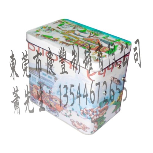 馬口鐵旋轉(zhuǎn)音樂鐵盒,上發(fā)條回旋音樂盒,走馬燈式音樂盒
