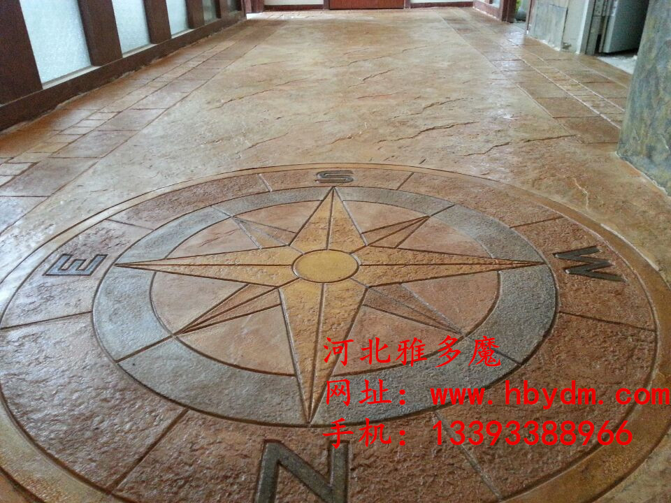 壓花地坪，專業(yè)彩色壓花地坪供應(yīng)商——河北雅多魔公司