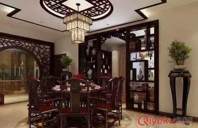 中式古建裝修，仿古家居裝潢設(shè)計，家庭庭院仿古裝修承建原始圖片3