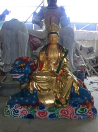 廠家制作觀音佛像定做大型觀音坐像定制寺廟觀音佛像原始圖片3