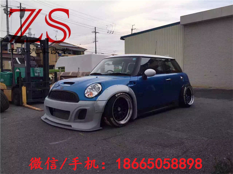 寶馬MINI COOPER R56 改裝LB PERFORMANCE寬體大包圍前杠后杠排氣管原始圖片2