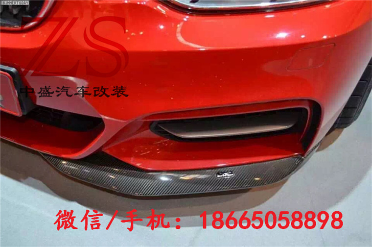寶馬2系F22M235i改裝EXOT小包圍碳纖維前后唇包角前擾流原始圖片2