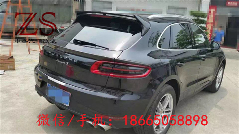 保時(shí)捷 PORSCHE MACAN 小卡宴改裝碳纖維頂翼碳纖維尾翼