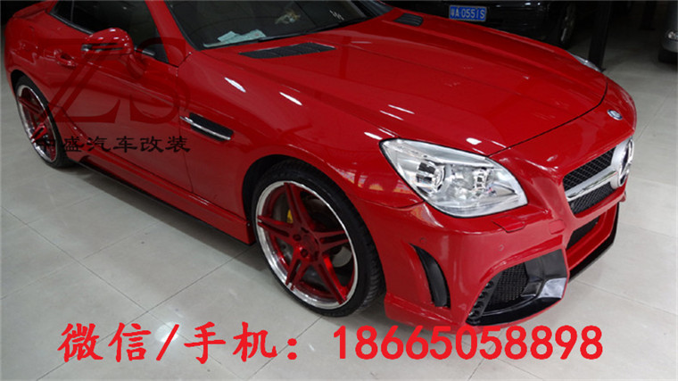 奔馳 R172SLK200300350 改裝WALD大包圍 改裝前杠后杠碳纖維尾翼