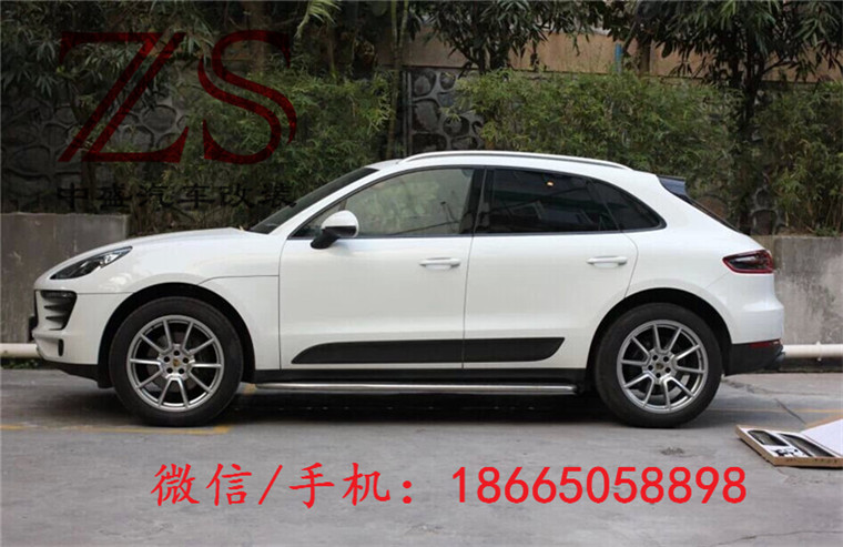 保時捷 PORSCHE MACAN 小卡宴改裝碳纖維門板內飾排氣管