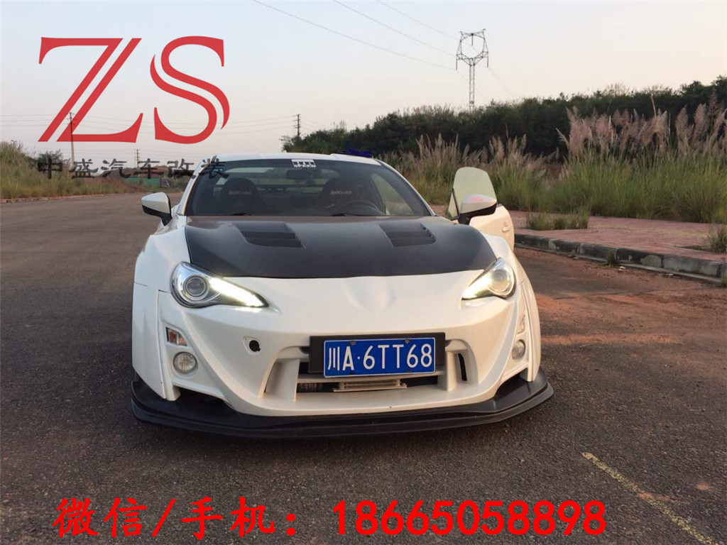 丰田GT86 斯巴鲁BRZ改装小包围Password JDM款碳纤维后唇后扰流