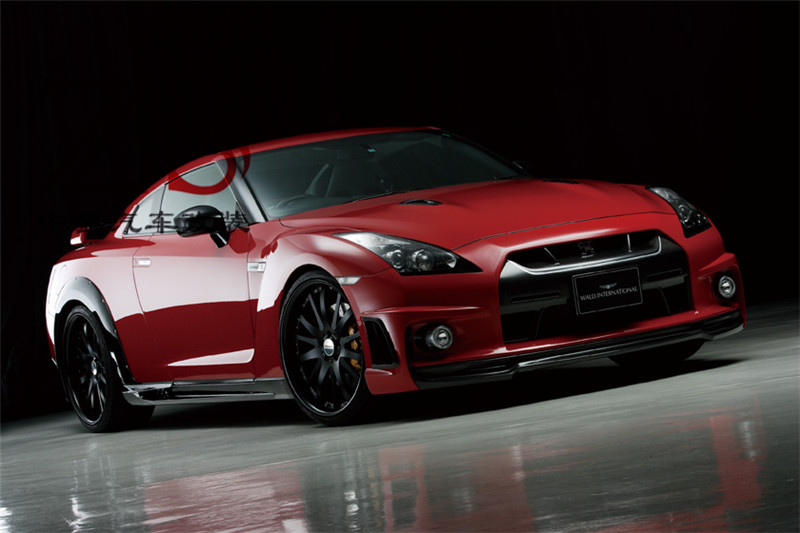 日產(chǎn) NISSAN GTR R35 WALD款 碳纖維 頭唇 前唇 前杠 包圍改裝
