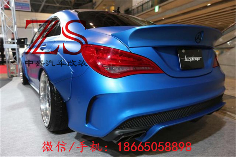 奔驰W117 CLA 200 220 250 260 45 改装fair design宽体大包围前后杠排气管尾翼轮眉