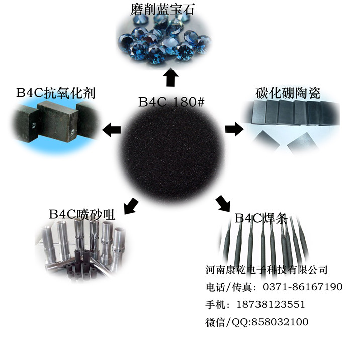 碳化硼120#特种陶瓷材料河南康乾超硬材料