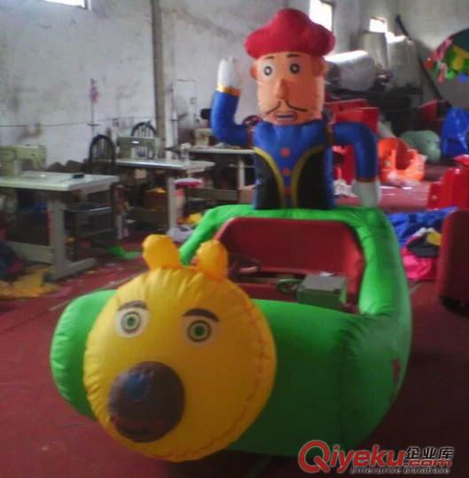 供應全新動物造型充氣電瓶車圖片，兒童充氣玩具車廠家批發原始圖片3