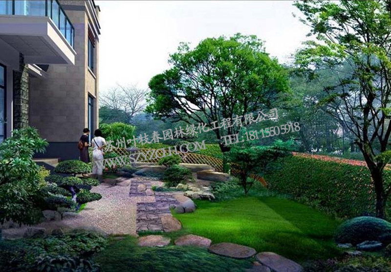 江蘇值得信賴綠化工程公司|蘇州新區(qū)家別墅花園綠化設(shè)計(jì)