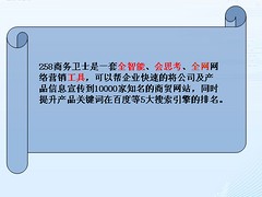 信譽優良的258商務衛士公司·秦皇島匯宜網絡：優化軟件網絡推廣秦皇島