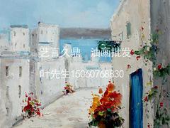 福建新款希腊地中海手绘油画 中国厦门油画