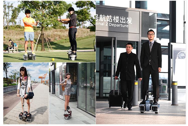 折疊腳控代步車，新世紀(jì)I-robot-SC電動迷你平衡車，廣告宣傳車，上班休閑電動車，防盜智能思維車原始圖片3