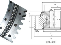 中国双排球转盘轴承 高品质的双排球式回转支撑外齿式哪里有卖
