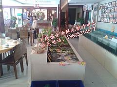 海鮮池魚缸酒店菜品展臺(tái)實(shí)惠的酒店冰鮮臺(tái)|天津酒店冰鮮臺(tái)