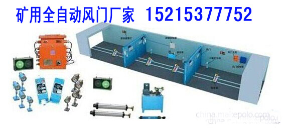 2.2×2.4煤礦自動無壓風門，風門自動閉鎖裝置
