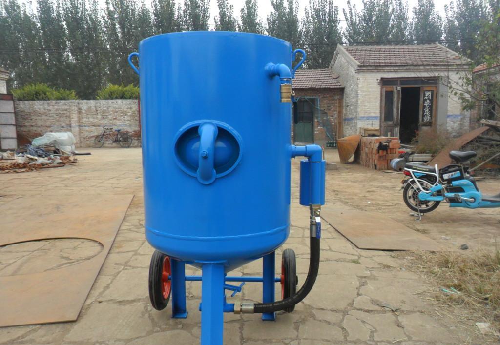 鹽城市集裝箱防腐用KH-800移動噴砂罐 除銹用移動噴砂罐原始圖片2