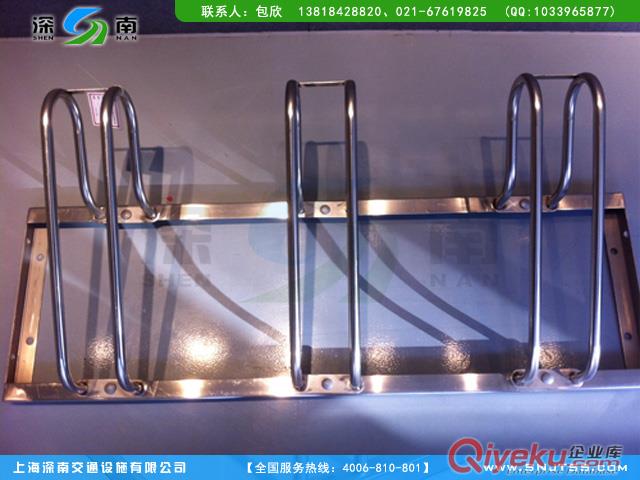 標(biāo)準(zhǔn)型不銹鋼卡位式停車架(自行車專用)