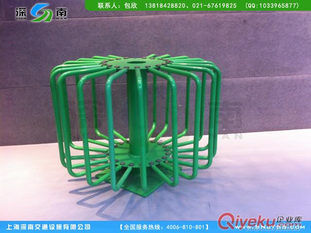  隔板單立型碳素鋼花莆式停車架(自行車專用)