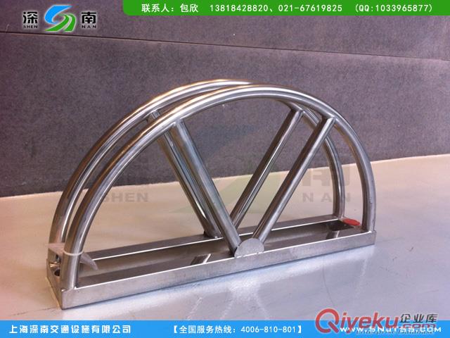  D型不銹鋼卡位式停車架(自行車專用)