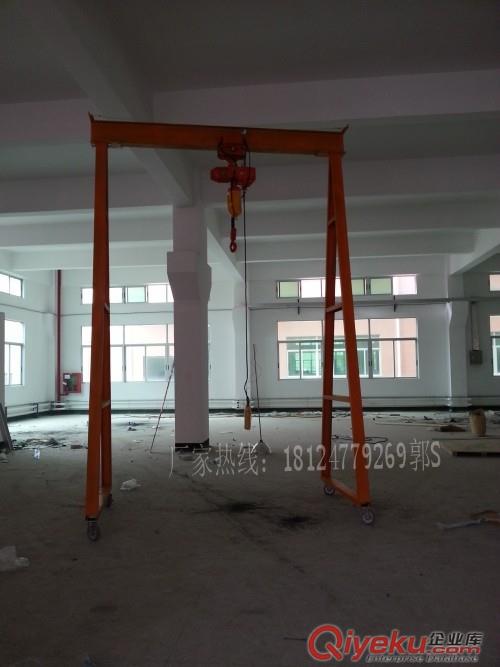 專業生產2噸小型龍門吊架，深圳3噸移動龍門吊架原始圖片2