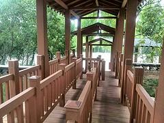 結(jié)實的防腐木涼亭——【供銷】山東劃算的防腐木涼亭