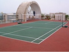 優質的硅PU羽毛球場盡在奧豐|洪山硅pu籃球場施工廠家